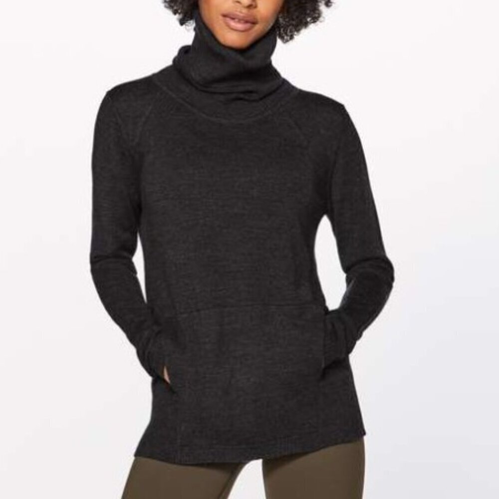LULULEMON Sweat and Savasana Turtleneck Merino Wool Sweater. Size 4